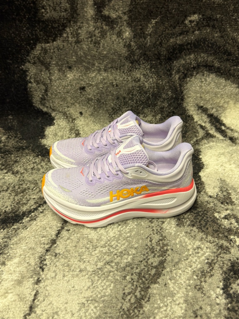 Hoka Bondi 9 Purple White Womens Size 6.5 or 7.5 - Picture 5 of 6